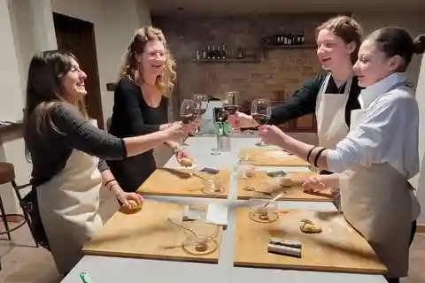 Langhe, Dogliani: piemontesisk madlavningskursus. Frisk pasta og meget mere.