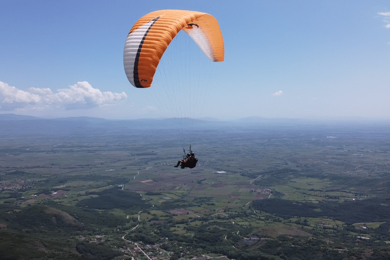 Corfu: Tandem Paragliding Flight Above Ionian Sea Paragliding Flight above the Ionian Sea