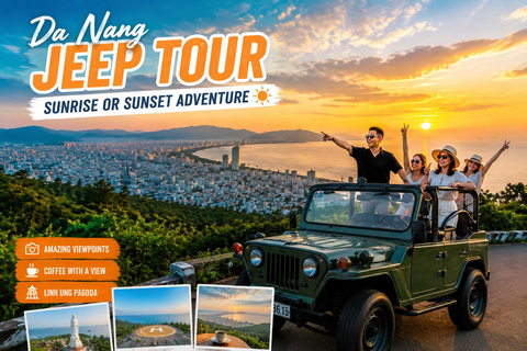 Da Nang: Son Tra Peninsula Sunrise or Sunset Jeep Tour