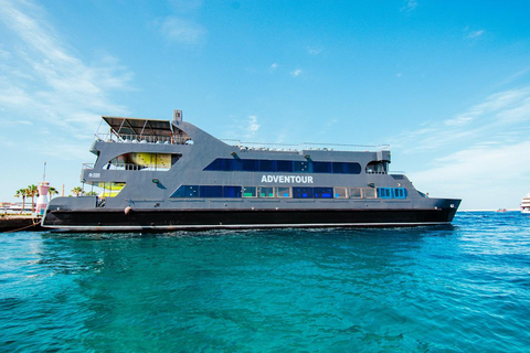 Hurghada: Luxury Catamaran Semi Submarine & Island & Sunset Luxury Catamaran Island With Private Transfer