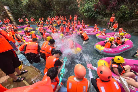 Guangdong: Qingyuan Gulongxia Rafting Day Trip Glass Skywalk