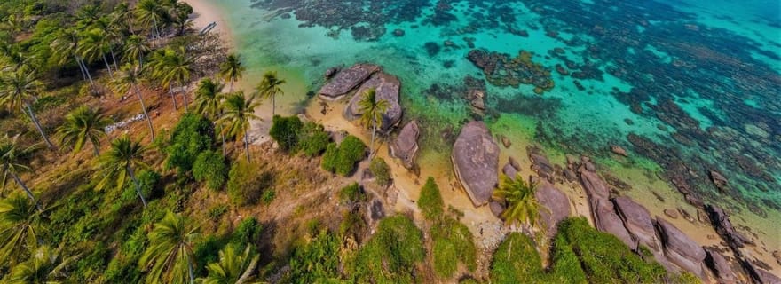 Phu Quoc : excursion dans les 3 îles avec plongée en apnée en bateau rapide