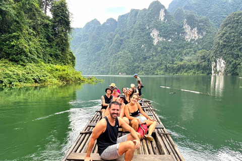 Phuket or Anywhere: 2-Days Cheow Lan Lake & Raft-Resort-FAN Option 1: From KhaoLak+KhaoSok with Roundtrip Hotel Transfer