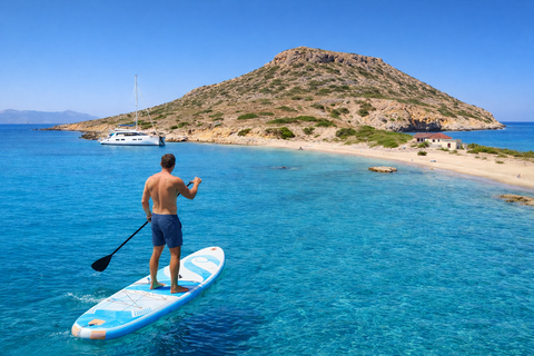 Gouves: Dia Island Catamaran Cruise with Swimming&Snorkeling