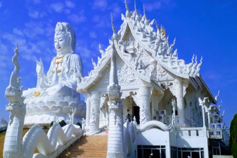 Chiangmai to Chiangrai:Temples, Tea Plantation& Lalitta Cafe 2 Temples & No Pickup