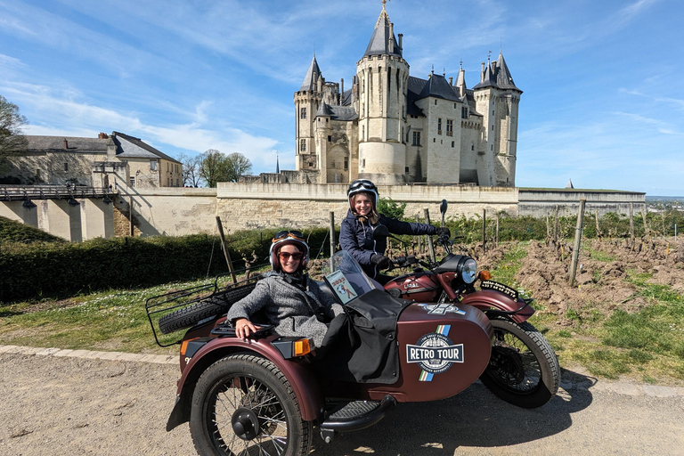 Saumur : Excursão de meio dia em sidecar