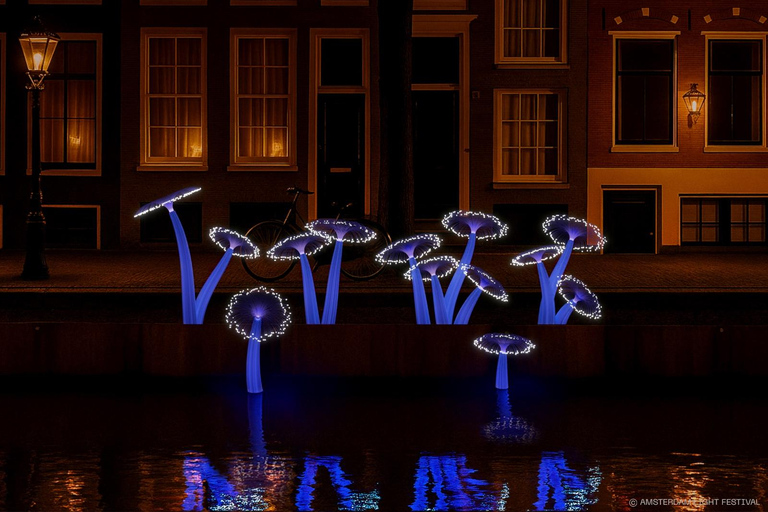 Crucero por el Festival de la Luz de Ámsterdam con bebidas calientes opcionalesCrucero Fiesta de la Luz de Ámsterdam con 1 Bebida