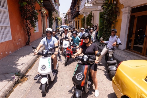 Cartagena: historische Cartagena-tour op elektrische motorfiets