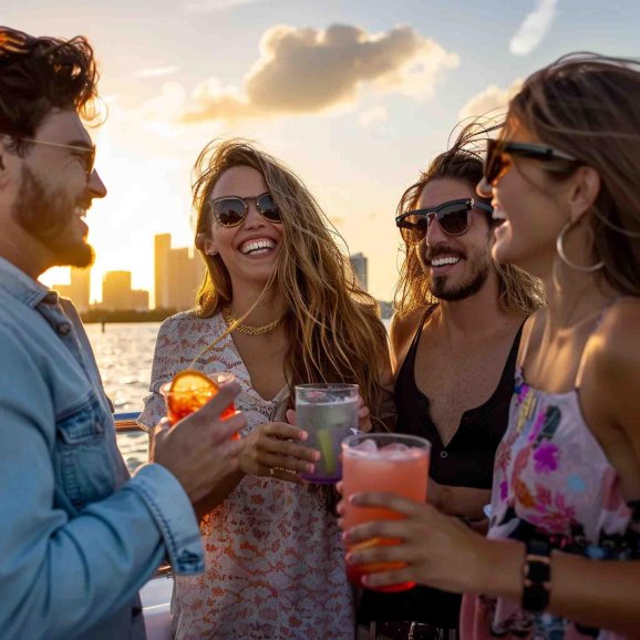Miami: Crucero panorámico con bar a bordo
