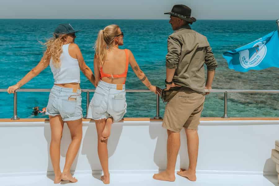 El Gouna: Schnorchelabenteuer im Roten Meer mit Transfers. Foto: GetYourGuide El Gouna: Schnorchelabenteuer im Roten Meer mit Transfers. Foto: GetYourGuide