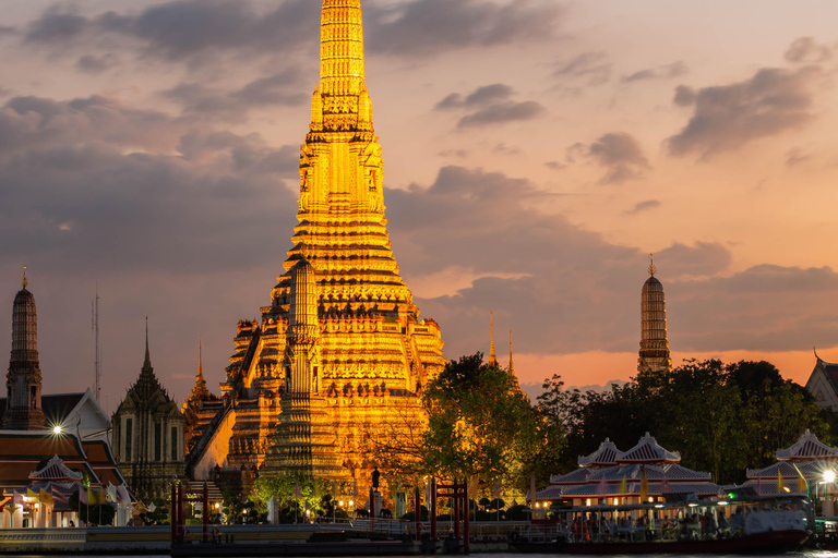 Bangkok: crucero de lujo en color blanco con bufé y entretenimientoPromoción: 4 por 3