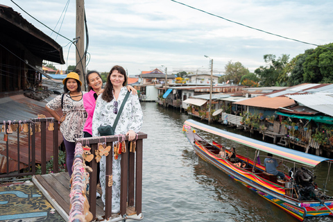 Bangkok: Longtail Boat and Tuk tuk Tour with Temple Visit Authentic longtail boat with temple visit tour