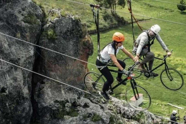 Cusco: Cachimayo Adventure Circuit with Skybike and Rappel