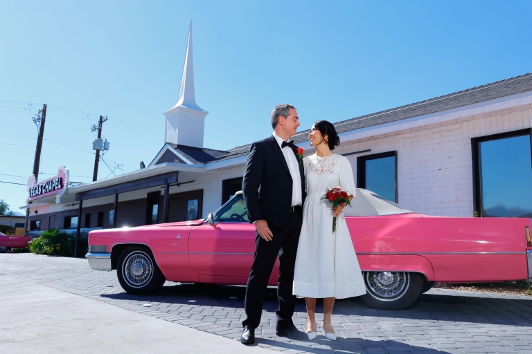 Las Vegas: Hochzeit mit Transfer per Limousine