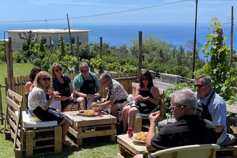 Positano: lekcja gotowania i degustacja vista li Galli