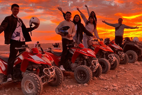 From Marrakech: Agafay Desert Quad Bike Tour with Dinner