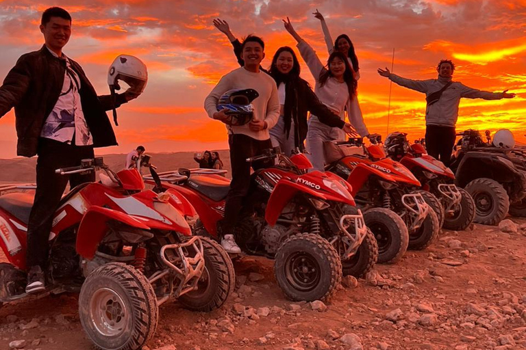 From Marrakech: Agafay Desert Quad Bike Tour with Dinner
