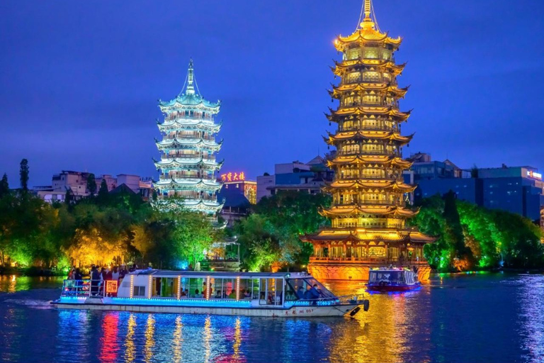 Guilin: Two Rivers and Four Lakes Day or Night Cruise Two Rivers and Four Lakes Night Cruise
