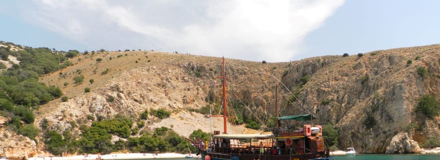 Krk : Navigation le long des côtes de l'île de Krk et de Plavnik