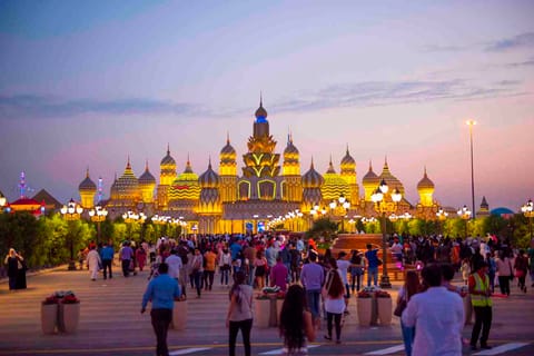 Dubai: Global Village & Miracle Garden with Hotel Transfers