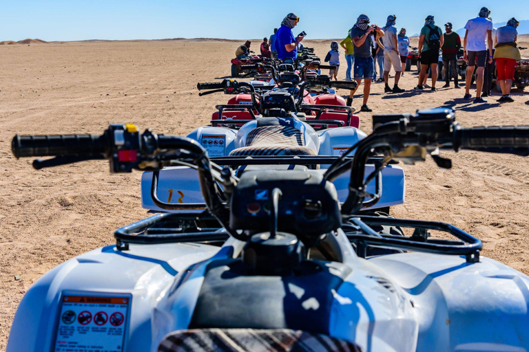 Au départ d'Agadir ou de Taghazout : Excursion dans les dunes en quad ATV et Safari à vélo