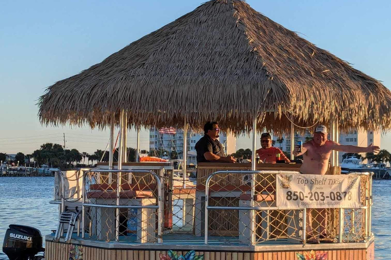 Panama City Beach: 90 minuti di tour in barca Tiki al tramontoTour privato del tramonto Tiki per un massimo di 26 ospiti