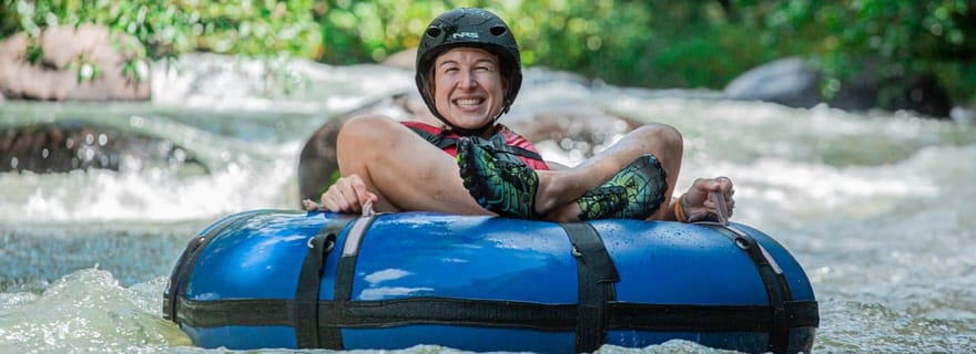 Rincón de la Vieja : Visite privée de la cascade de La Leona et du tubing