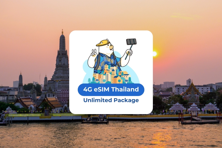 [SONGKRAN FESTIVAL SALE] Thailand eSIM Unlimited PackageeSIM Thaïlande : Données illimitées / 10 jours