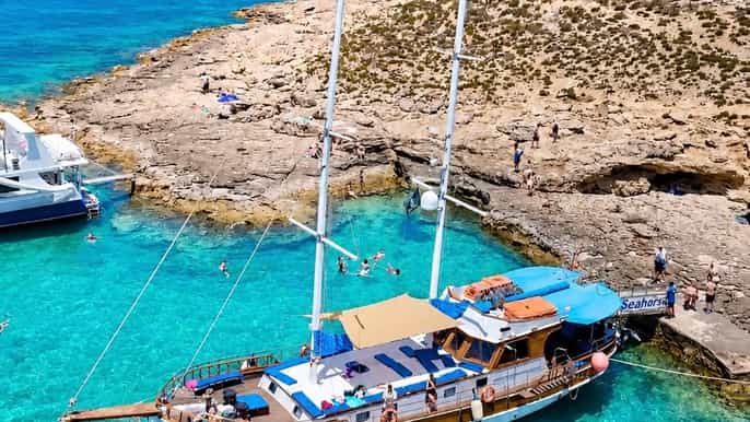 Comino & Gozo Boat Tour: Blue Lagoon, Sea Caves & Swimming