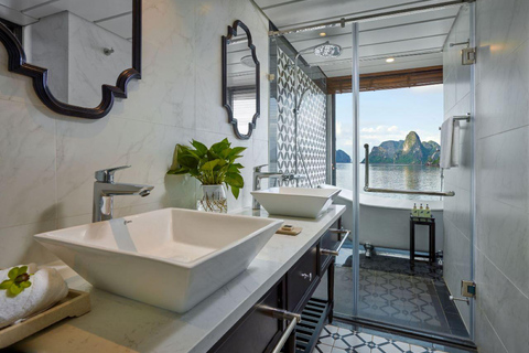 Private Balcony & Bathtub | Ha Long – Lan Ha 2-Day Cruise