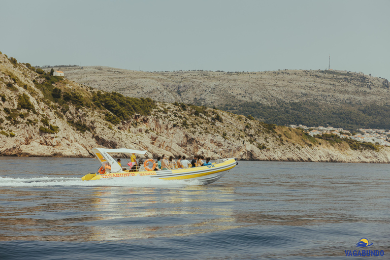 Dubrovnik : Visite de la Grotte Bleue en bateau à moteur l&#039;après-midi avec boissons