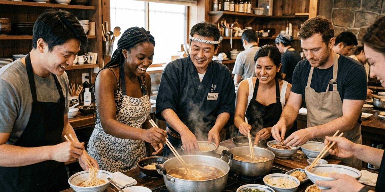 Kyoto: Ramen Cooking Class & Chopsticks Making Experience