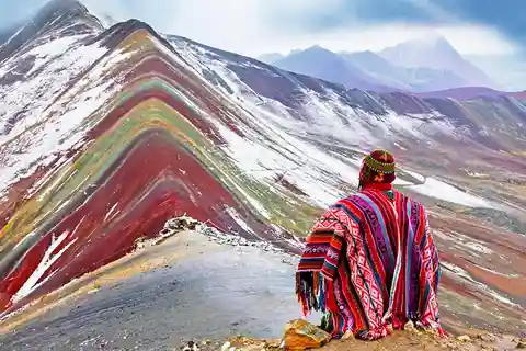 Cusco : visite privée de la montagne arc-en-ciel et de la Vallée Rouge