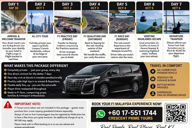F1 Malaysia 2026—7-Day Private Grand Prix Experience Package