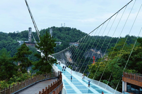 Zhangjiajie Grand Canyon & Glass Bridge B line: Basic Ticket Canyon & Glass Bridge B: Ticket + slide way/Elevator down