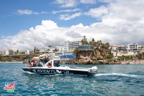 Nerja: Maro Waterfall Boat Trip with Paddleboarding & Drink