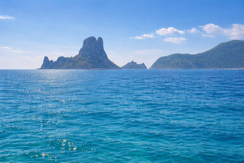 Ibiza: Formentera Boat with Open Bar, 3 meals & Sunset Party ADVANCE: Standard selection of food & open bar option