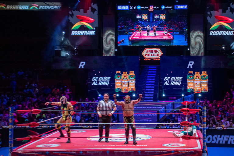 Mexico City: Local Walking Tour with Mezcal & Wrestling Show Lucha Libre Tour with Entry to Arena Coliseo