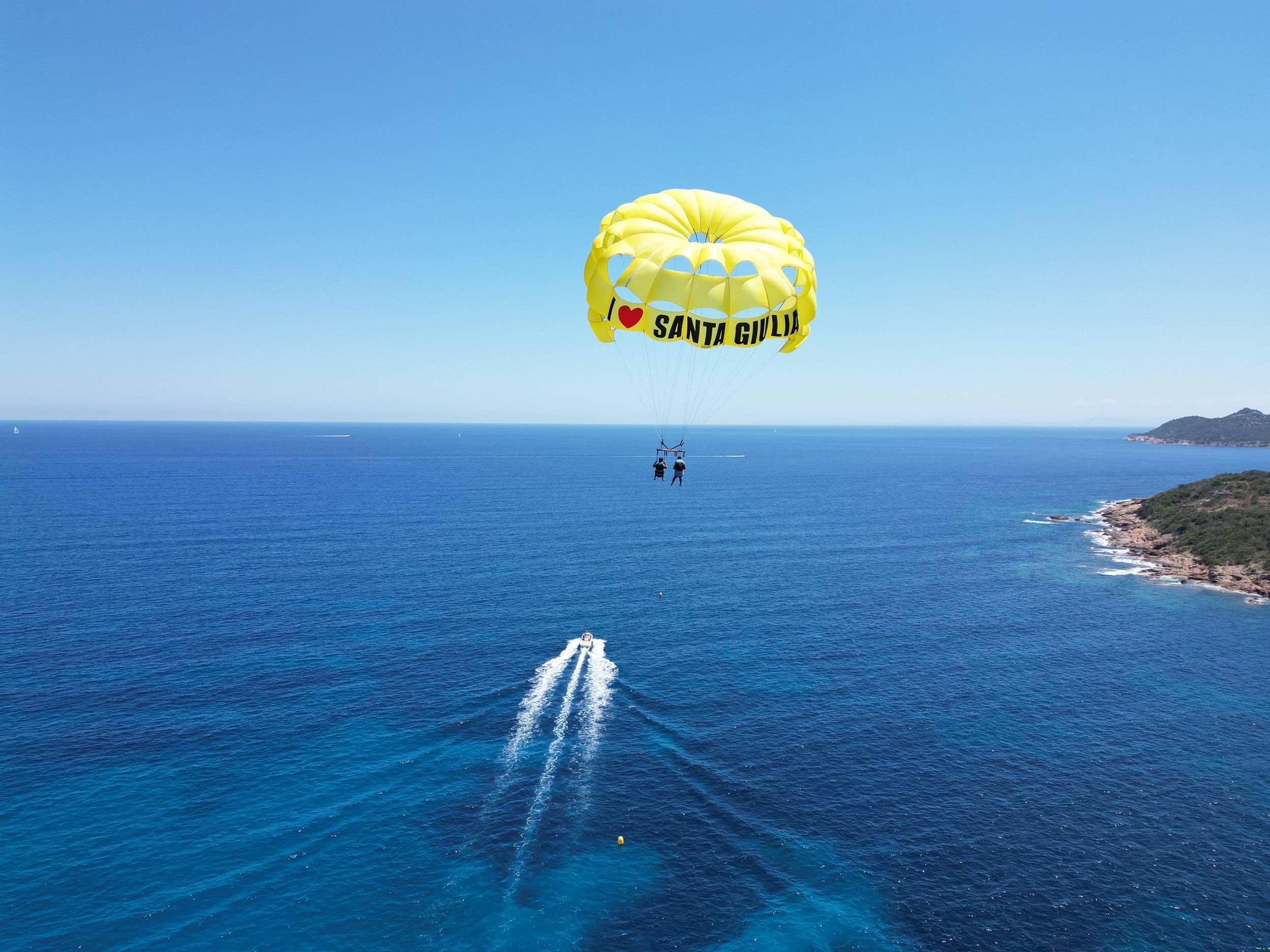 Porto Vecchio: Flug mit dem Gleitschirm