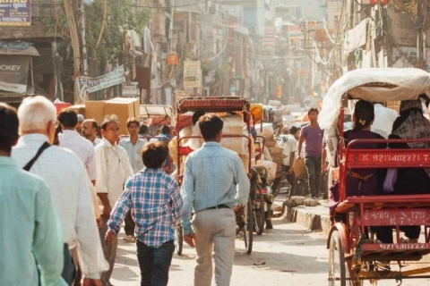 Odkrywanie Starego Delhi: Chandni Chowk, jedzenie i wycieczka tuk tukiemSamochód, kierowca, przewodnik, bilety wstępu, jedzenie na ulicy i tuk tuk