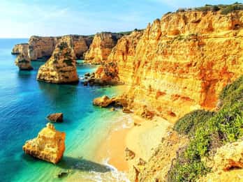 Desde Faro: Excursión de un día a la Cueva de Benagil, Marinha y Carvoeiro