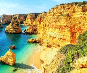 De Faro: Excursão de 1 dia à Gruta de Benagil, Marinha e Carvoeiro