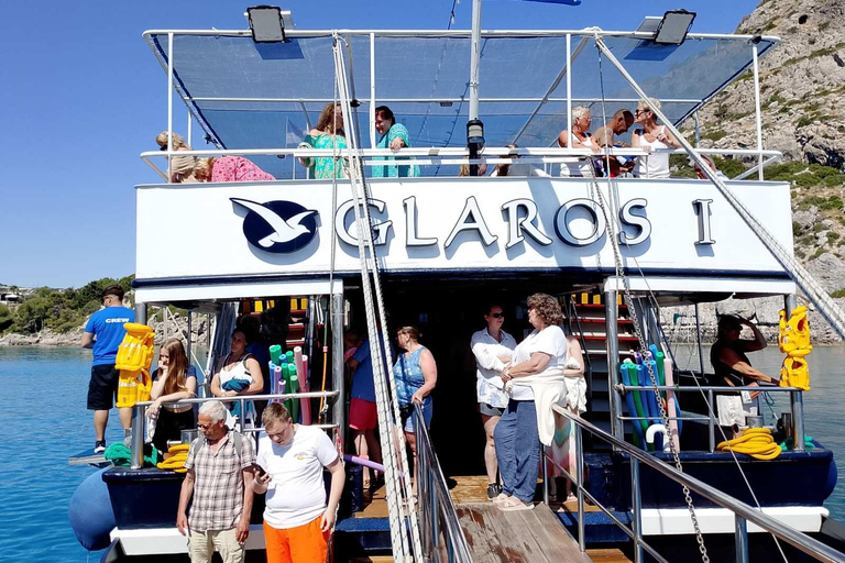 Rhodes: Lindos Cruise with Swimming Stops