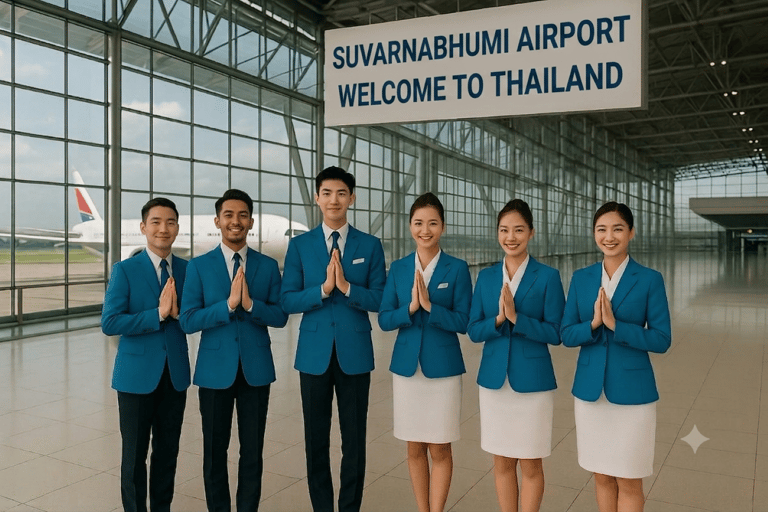 Bangkok: Airport Priority Lane & Optional Transfer POI/Class Arrival Suvarnabhumi Bangkok Airport Priority Lane + Buggy