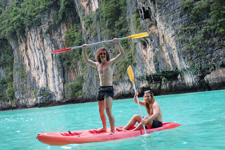 Koh Phi Phi : tour en bateau des pirates avec plongée en apnée et kayak