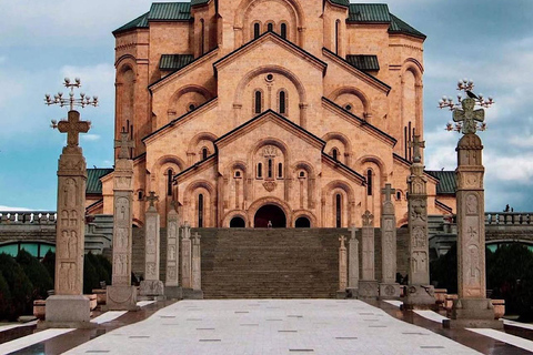 Tbilisi: City Highlights Tour by Car with Chronicles & Wine Private Tour With Hotel Pick-up