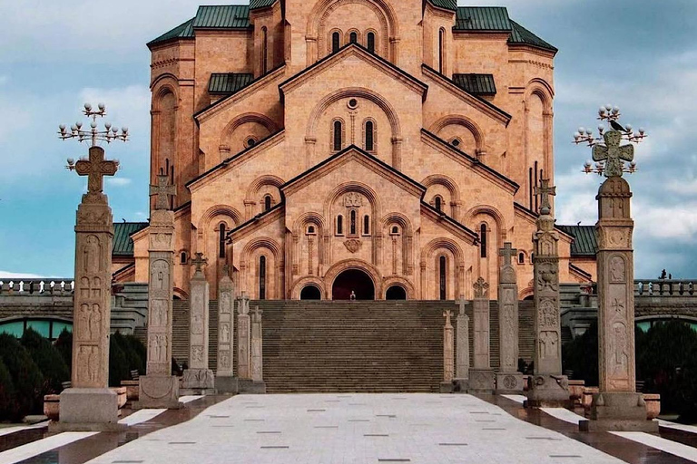 Tbilisi: City Highlights Tour by Car with Chronicles & Wine Private Tour With Hotel Pick-up