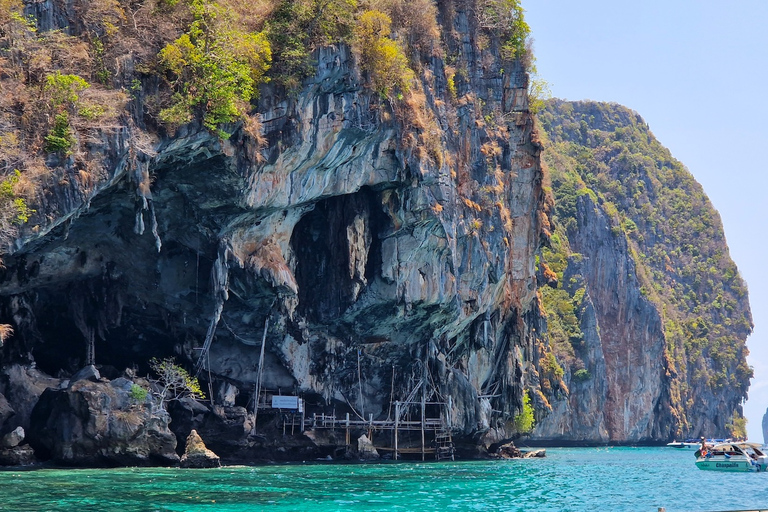 Khao Lak: Viagem de um dia a Phi Phi com um passeio particular de cauda longaKhao Lak: Viagem de um dia a Phi Phi com Excursão Longtail Privada