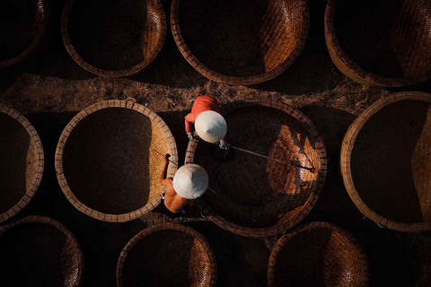 Hoi An: Landbouw- en visserstour met boottocht in een mandje