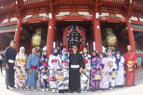 Tóquio: Experimenta o kimono de Asakusa e o MatchaTóquio: Experiência de vestir um quimono em Asakusa e tomar Matcha